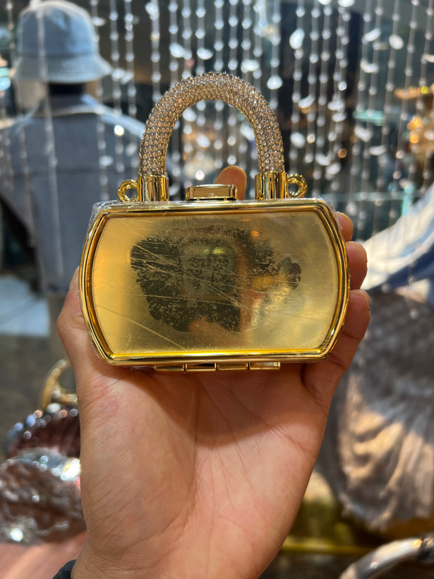 کیف مینی وارداتی طرح ام کی تمام آینه بندزنجیر